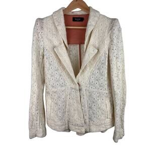 MAAC of London Size S Cream Lace Peplum Jacket